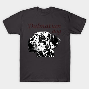 White Dalmatian Dog T-Shirt